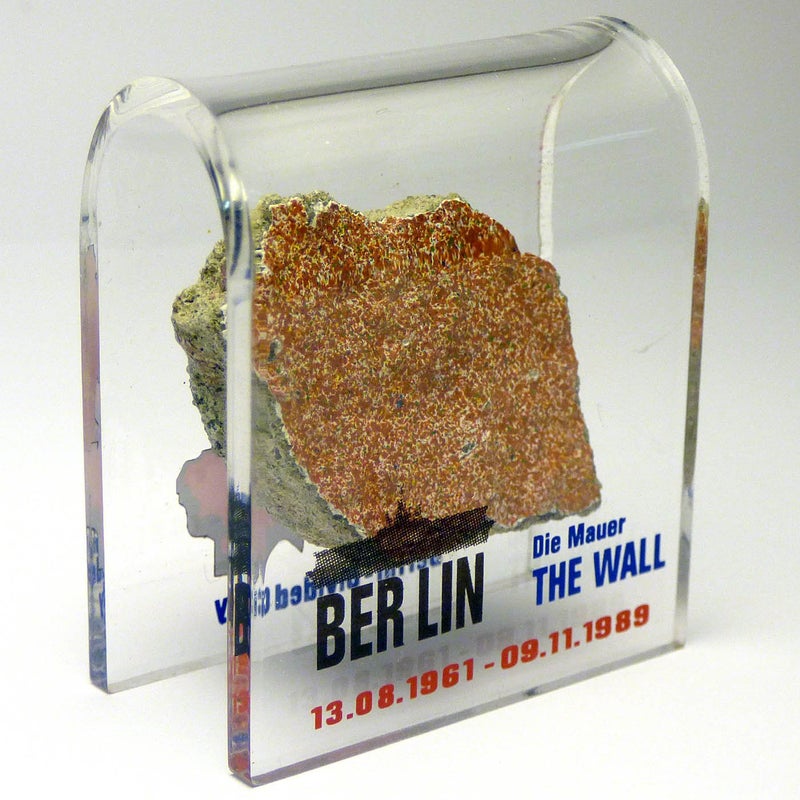 BWBS Original Piece of the Berlin Wall - Authentic Souvenir from the Real Wall in Germany Mounted in Acrylic Display (Small (2"X2"), Divided City) - Image 2